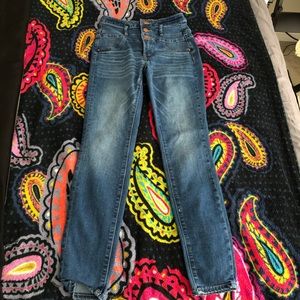 3 button high rise jeans